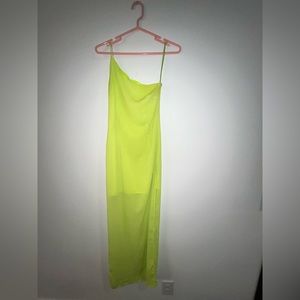 Super down lime dress